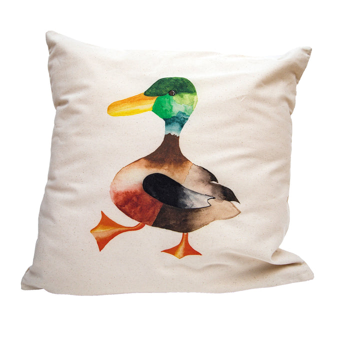 This gorgeous cushion cover captures Mr. Duck perfectly. 